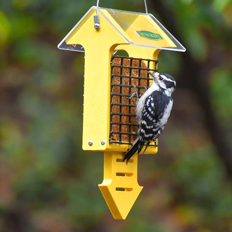 Duncraft Yellow Arrow Tail Prop Suet Bird Feeder