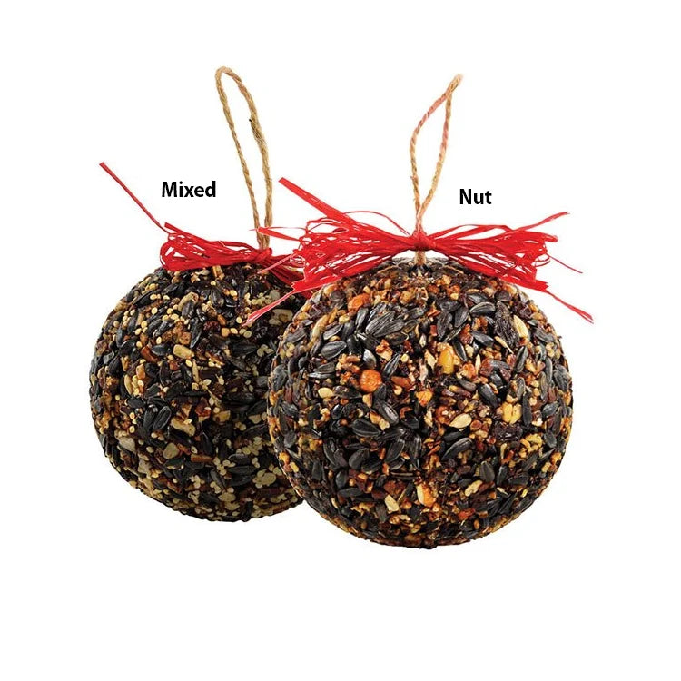 Bird Seed Ball Ornaments, 2 to Choose From