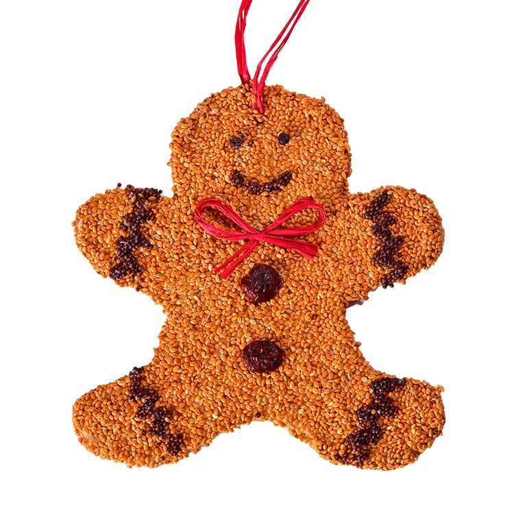 Holiday Bird Seed Cookie, Gingerbread Man