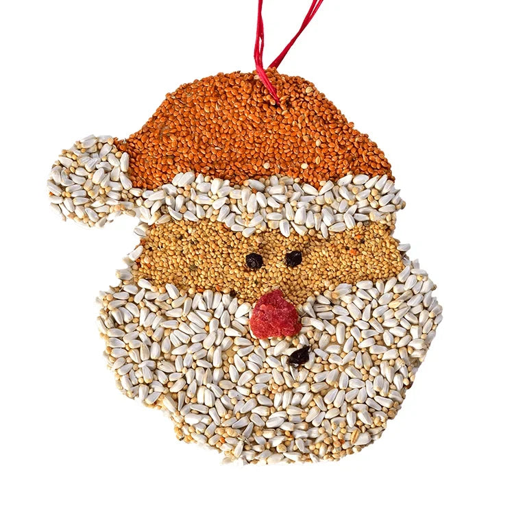 Holiday Bird Seed Cookie, Santa