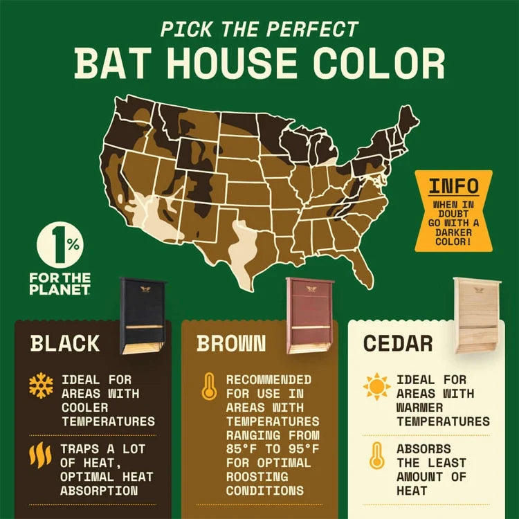 Three-Chamber Bat House, Cedar