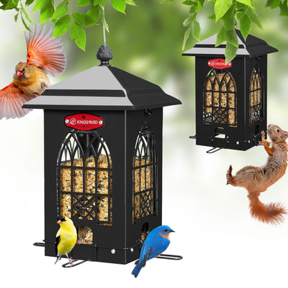 Weight Activated Squirrel Proof Bird Feeder(Upgraded Version)
