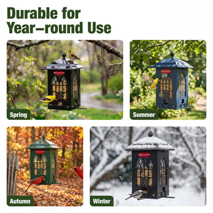 Weight Activated Squirrel Proof Bird Feeder(Upgraded Version)