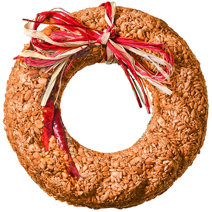 Mr. Bird Flaming Hot Feast Bird Seed Wreath