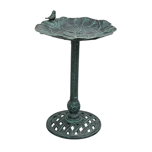 Lily Pad Bird Bath, Verdigris