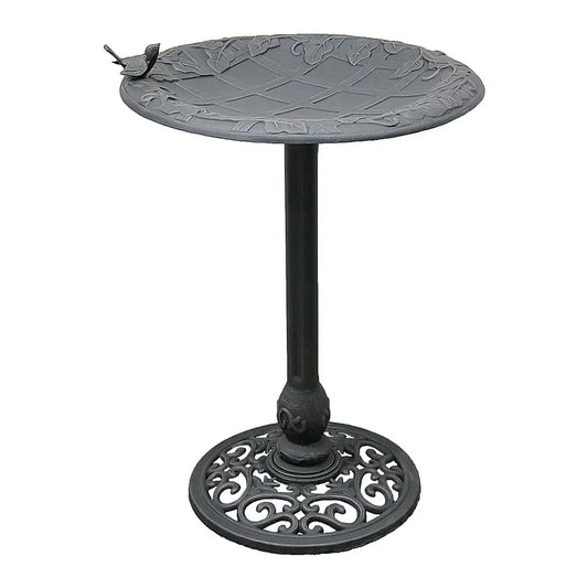 English Ivy Bird Bath, Copper Rust