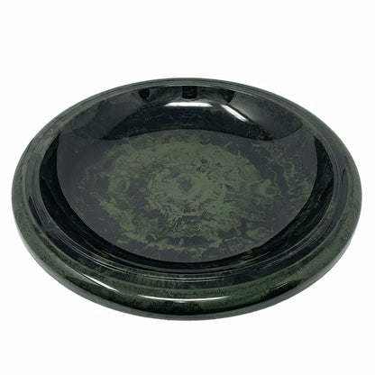 19" Hunter Green Fiber Clay Birdbath Bowl Only