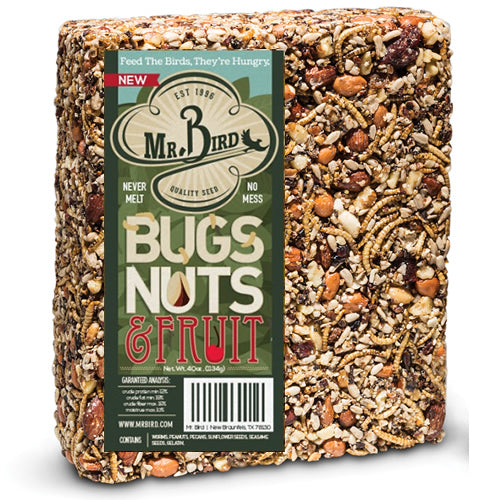 Mr. Bird Bugs, Nuts, & Fruit Block Large