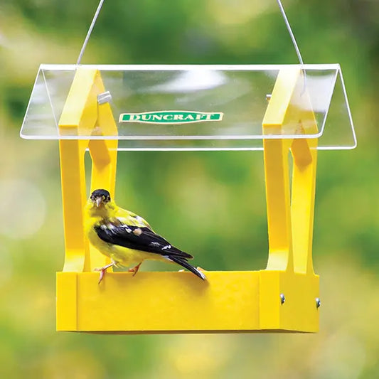 Duncraft Heritage Platform Bird Feeder, Yellow