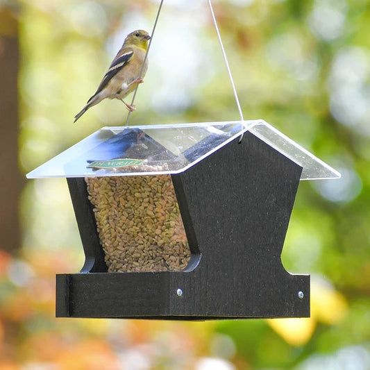 Duncraft Heritage Hopper Bird Feeder, Black