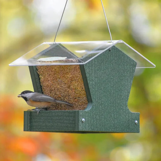 Duncraft Heritage Hopper Bird Feeder, Green