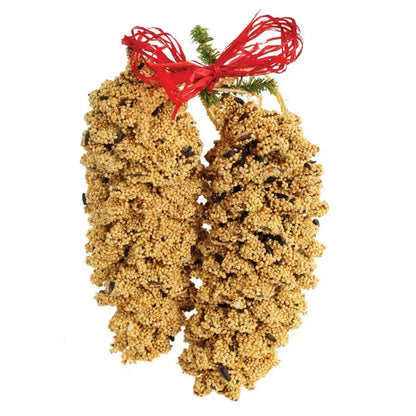 Wild Bird Seed Pinecone Pair