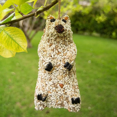 Snow Bear Wild Bird Seed Feeder