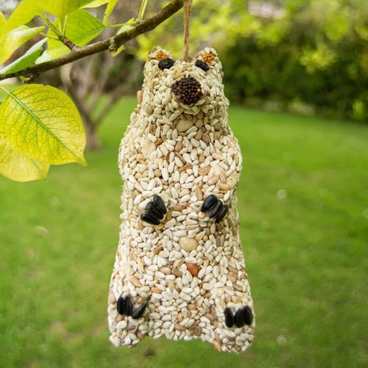 Snow Bear Wild Bird Seed Feeder
