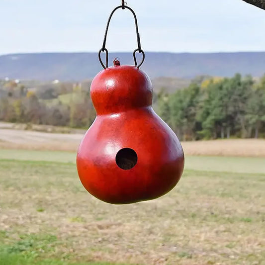 Cabin Gourd Birdhouse, Choose from 3 Colors