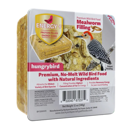 Energy+ Suet Cakes with Mealworm Filling, Set of 12