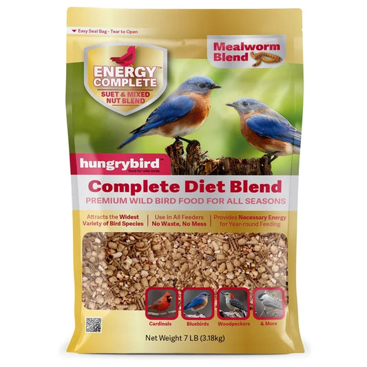 Complete Diet Mealworm Suet & Mixed Nut Blend, 7-lb bag