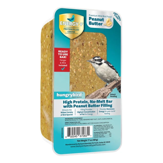 Energy+ RTU Suet Bar with Peanut Butter Filling, Set of 4 or 8