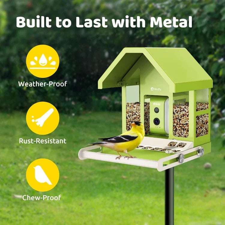Birdfy Smart Metal Bird Feeder with Camera