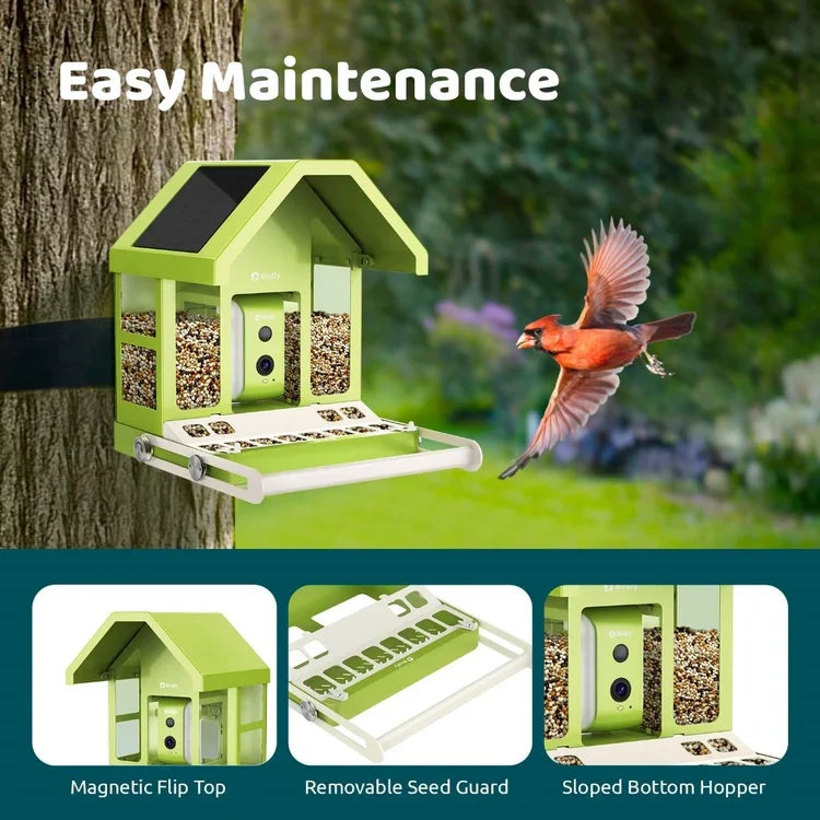Birdfy Smart Metal Bird Feeder with Camera
