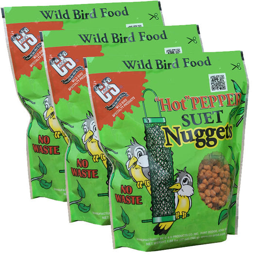 Hot Pepper Suet Nuggets, Set of 3