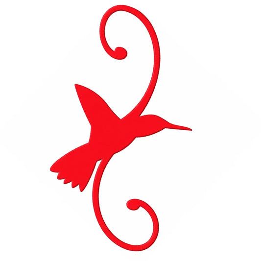 Hummingbird Hanging Hook, Red
