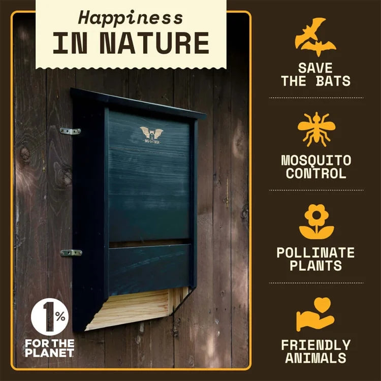 Three-Chamber Bat House, Black