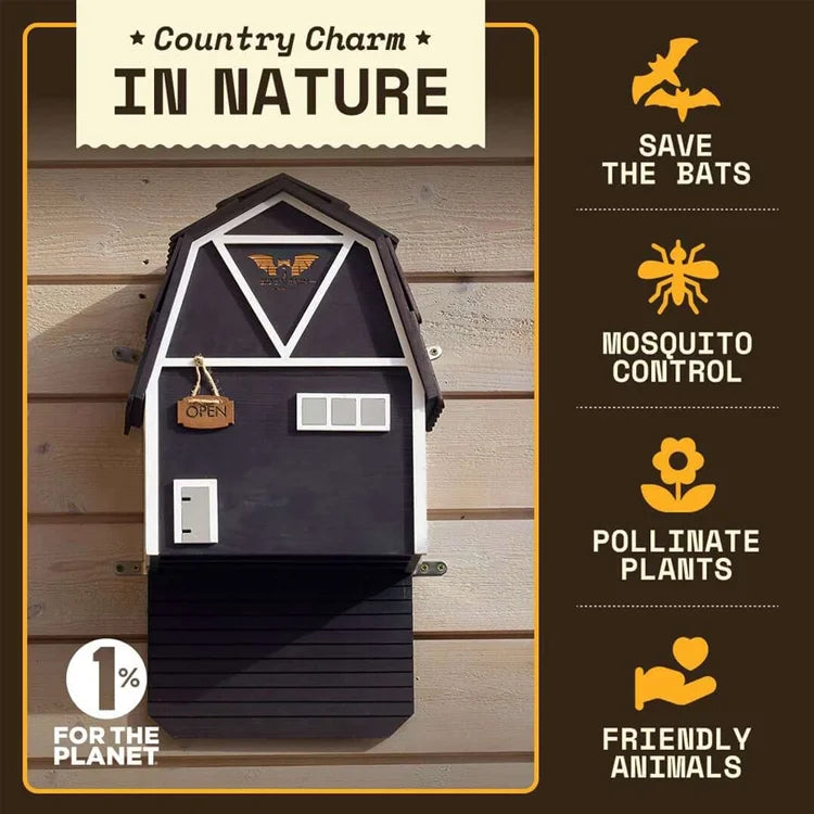 Big Bat Barn 3 Chamber Premium Cedar, Black
