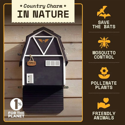 Big Bat Barn 3 Chamber Premium Cedar, Black