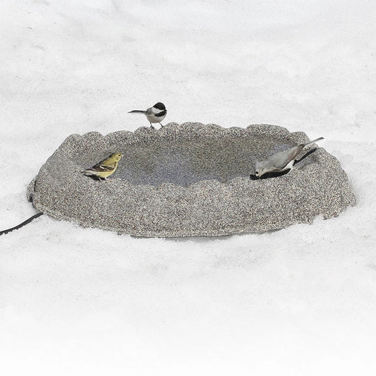 Heated Ground Bird Bath
