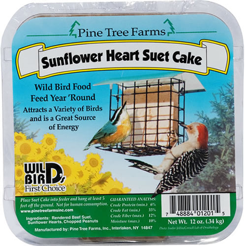 Sunflower Heart Suet Cakes, 12 Cakes
