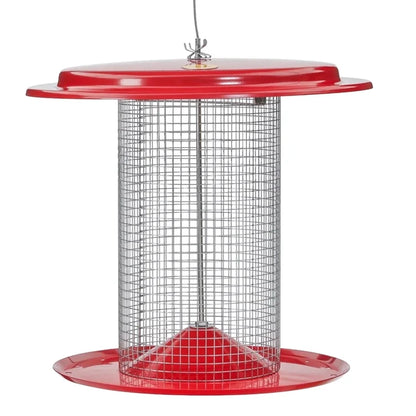 Sunflower Seed Bird Feeder, Red