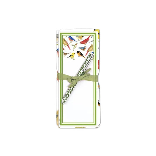 Flour Sack Towel & Magnetic Note Pad Set, Wildbirds