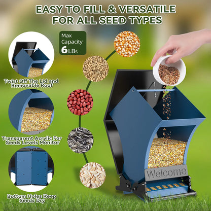 5LB Squirrel Proof Bird Feeder