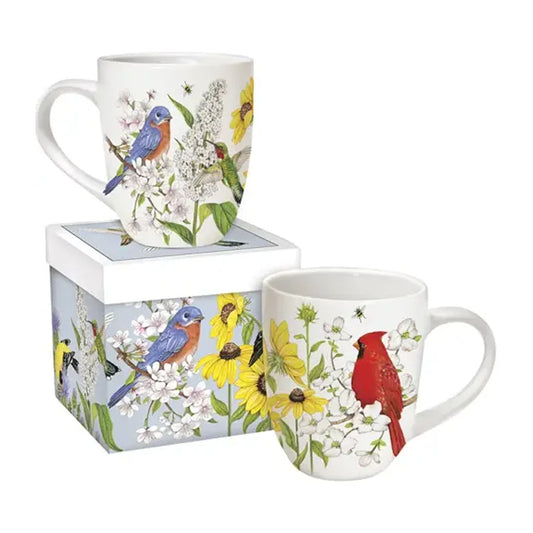 Spring Birds Boxed Mug