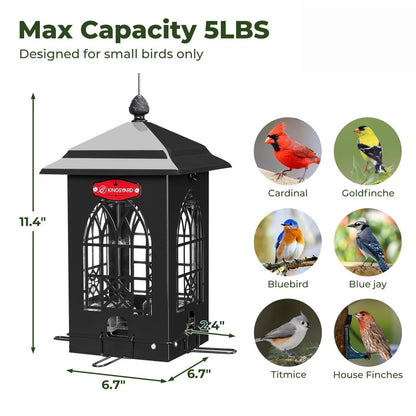 Weight Activated Squirrel Proof Bird Feeder(Upgraded Version)