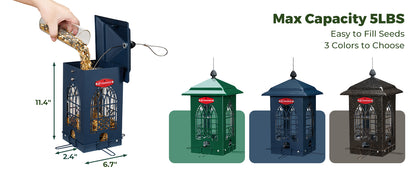 Weight Activated Squirrel Proof Bird Feeder(Upgraded Version)