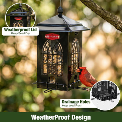 Weight Activated Squirrel Proof Bird Feeder(Upgraded Version)