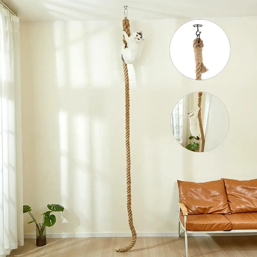 3m Wall‑Mounted Sisal Cat Climbing Rope
