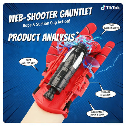 Blue Web-Slinging Spider Shooter Toy