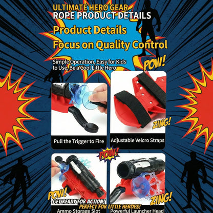 Blue Web-Slinging Spider Shooter Toy